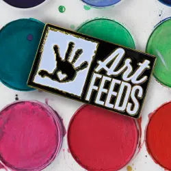 Art Feeds Company Pin | MetalPromo