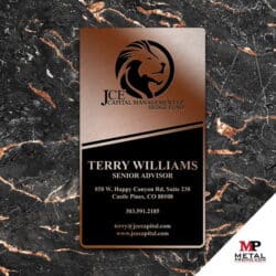 Metal Cards - Metal Business Cards - Rose Gold Cards 2 | MetalPromo