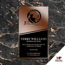 Metal Cards - Metal Business Cards - Rose Gold Cards 2 | MetalPromo