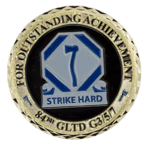 ccc strike hard challenge coin front