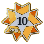 10 Years of Service Lapel Pin | MetalPromo